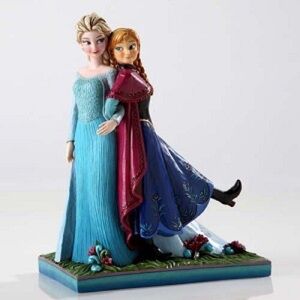 Enesco Frozen Sisters Figurine - Blue and Red